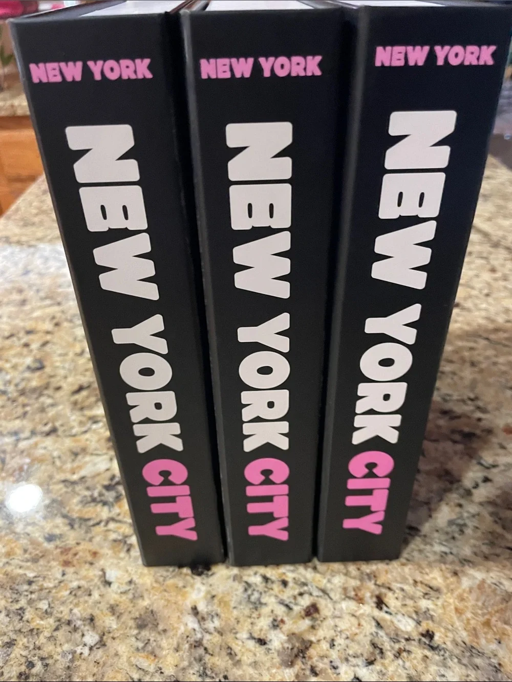 New York City Decorative Storage Box - Black & Pink